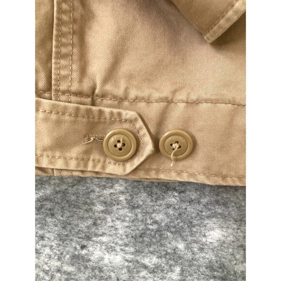 Aigle Khaki Jacket Mens XL Workwear Plaid Lined Coat Preppy - Picture 4 of 9
